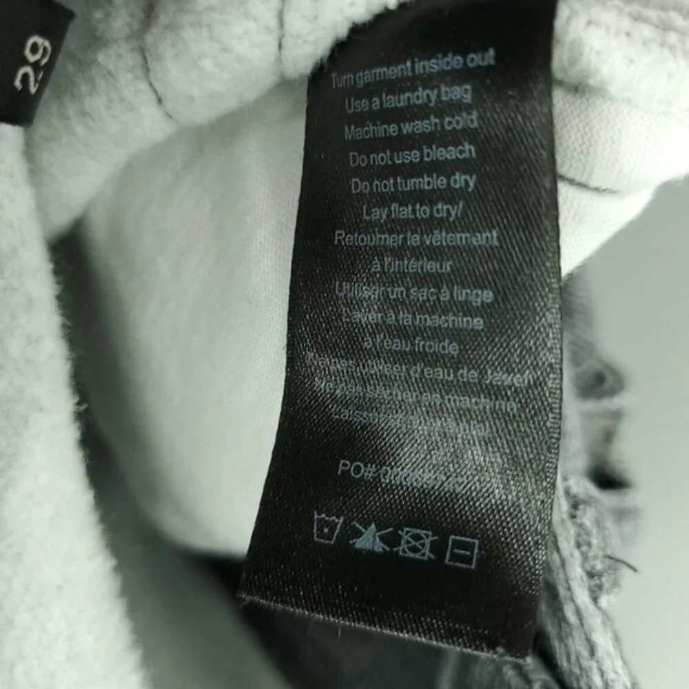 Men's rag & bone rbMIRAMAR Fleece Fit 4 Pant 29 Greyscale